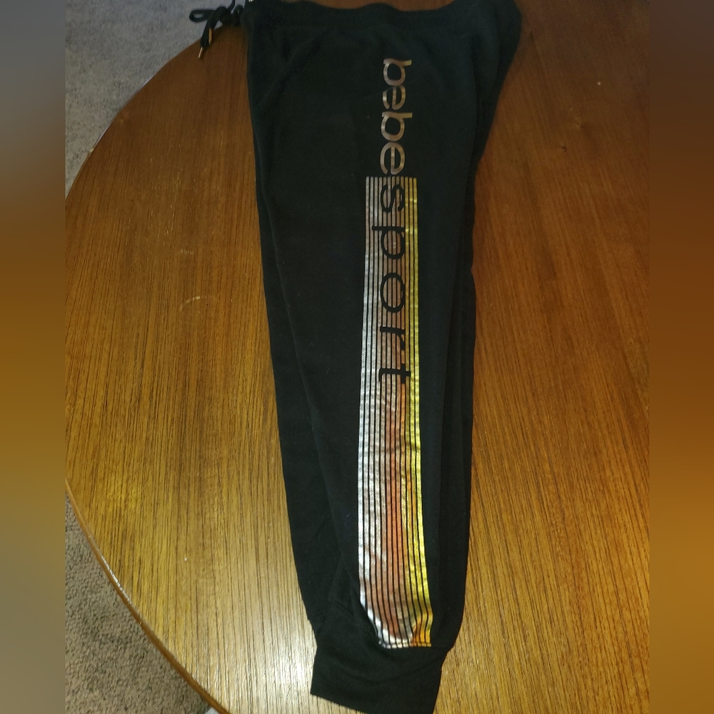 bebe Black Womans Joggers XL